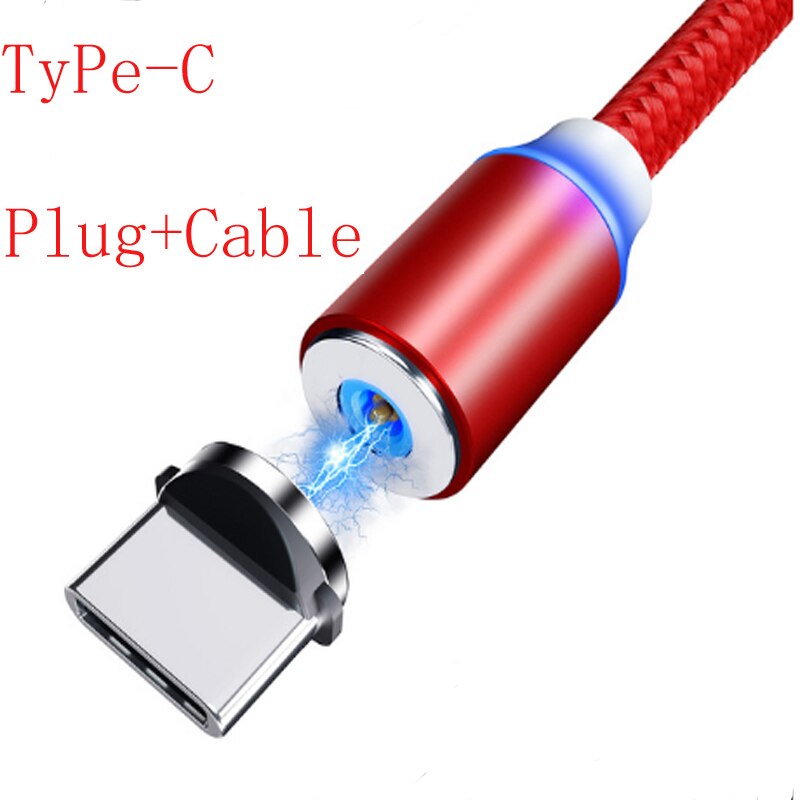 Magnetische Kabel Für Huawei praktisch USB C Magnetische Ladegerät Ladekabel USB Mikro Typ C Kabel Für Xiaomi Für samsung: rot Pro Typ-c