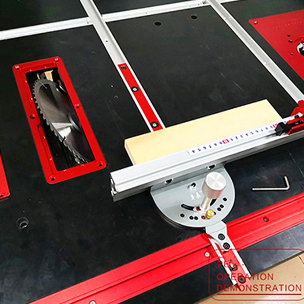 Table Saw Electric Circular Saw Flip Cover Plate Flip-Floor Table Special Cover Plate Adjustable Aluminium Insert Plate for Tabl