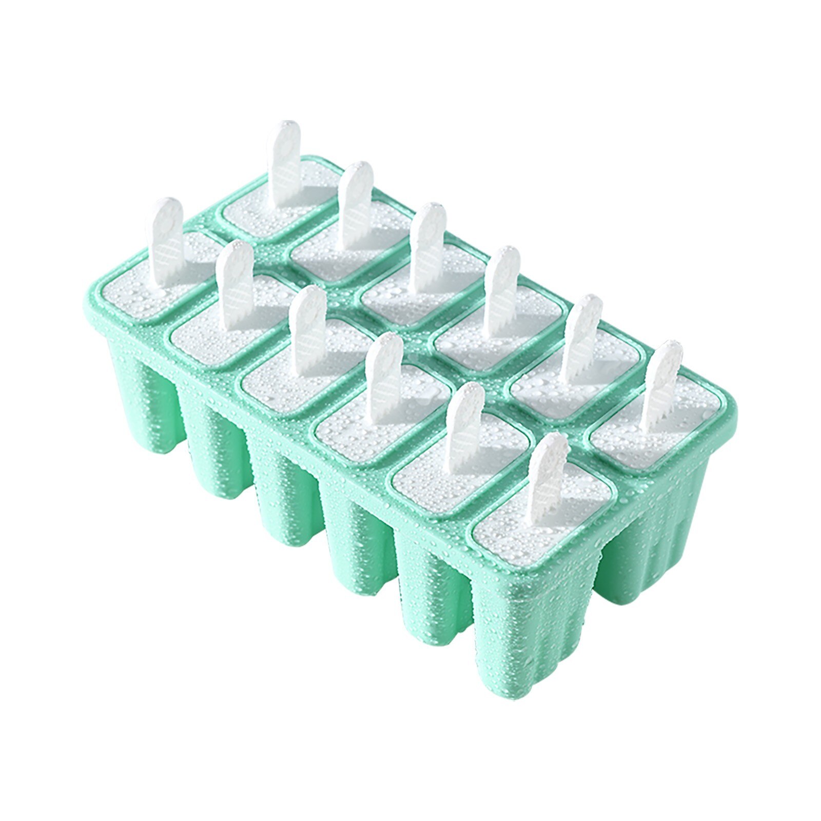 Popsicle Molds 12 Pieces Silicone Ice Molds Tray Mold Reusable Easy Ice Maker Release Ice Cube Maker Ice Cream Mold DIY