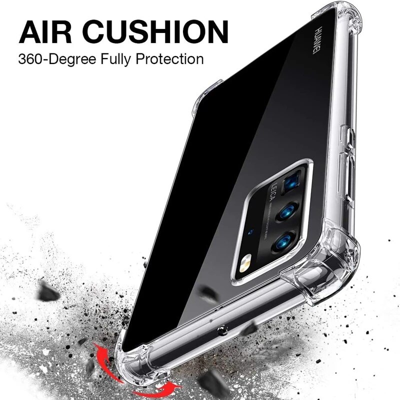 3 en 1 étui pour Huawei Honor 10x lite 30i 30s Transparent Anti-chute caméra lentille Film de protection pour Honor 30 i s 10 x Lite couverture