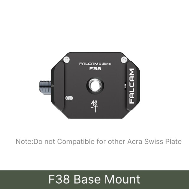 Ulanzi FALCAM F38 Quick Release Plate Clamp Kit Universal DSLR Camera Gimbal Arca Swiss Tripod Slider Mount Adapter: Base Mount