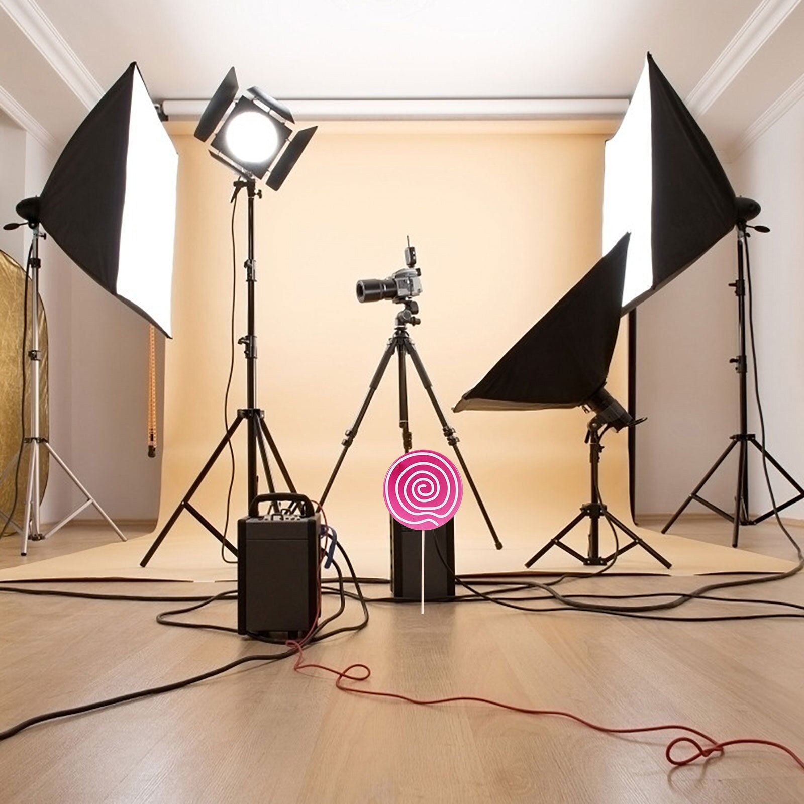 2pcs Realistic Simulation Lollipop Props Photo Props Lollipop Scene Adornments