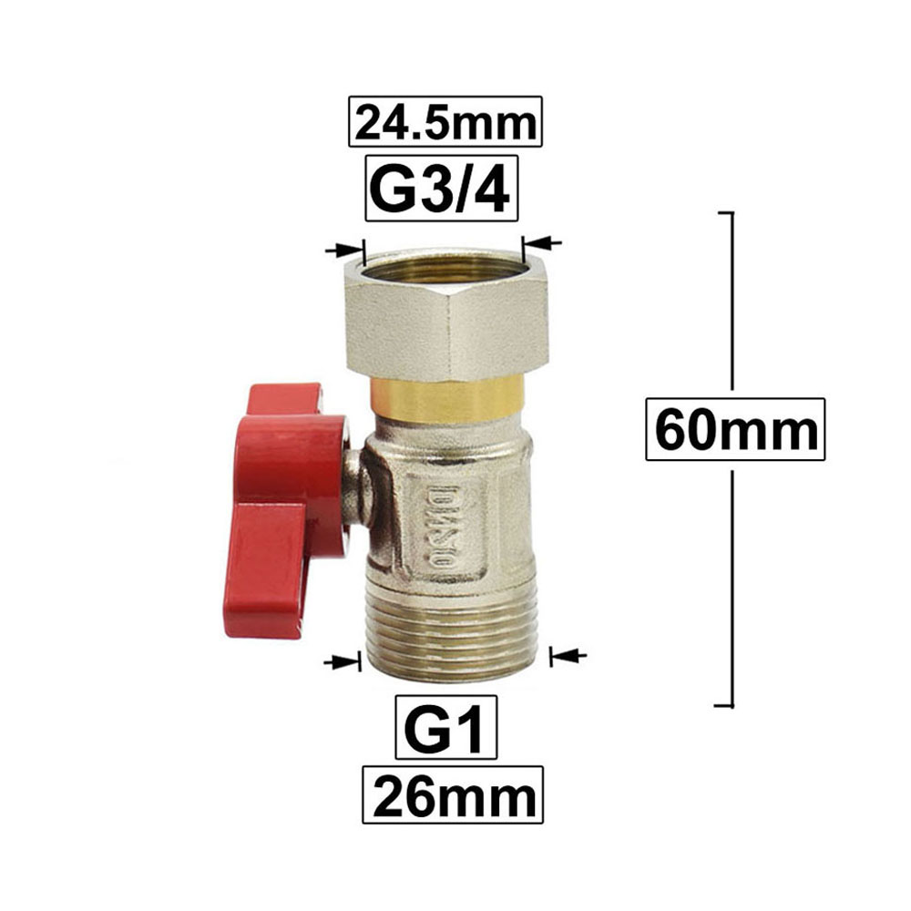 Durcheinander 1/2" 3/4" 1" Außengewinde Verbinder Wasserhahn 90 Grad Winkelverschraubungen Rohrverbinder drehen G1/2 G3/4 G1 Wasserverbindung: Rosa