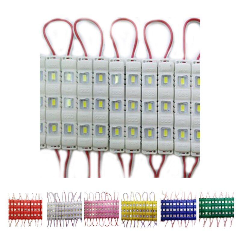 ! 20Pc - 3 LED Module Strip Lights SMD 5730 12V Waterproof AD Sign Window