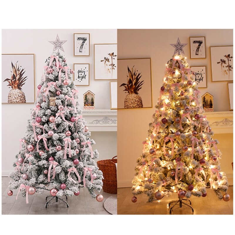 Kunstmatige Witte Sneeuw Kerstboom Ornament Versiering Desktop Decoratie Winkelcentrum Hotel Thuis Feestartikelen