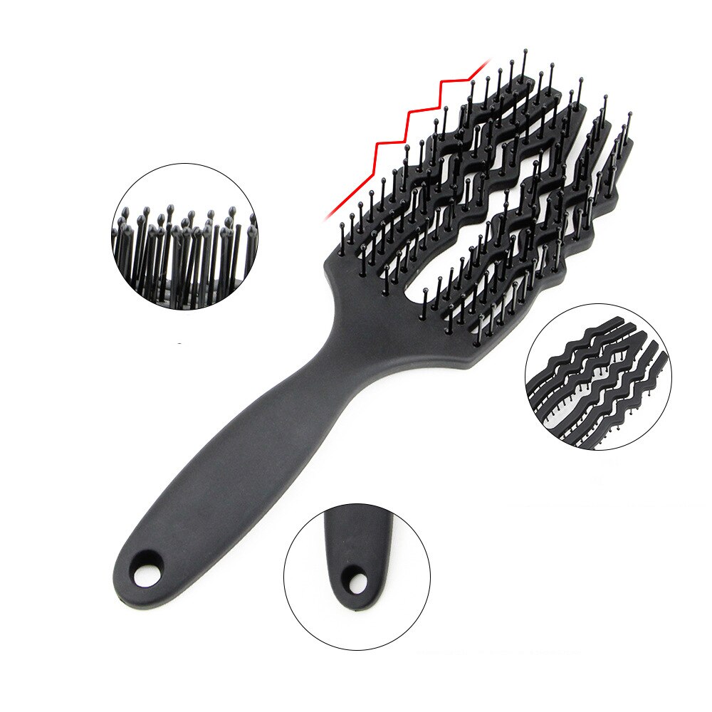 Haar Borstel Haar Kam Detangling Hair Brush Ontwarren Luizen Massage Kam Vrouwen Wirwar Kappers Salon Haar Borstel Kapper