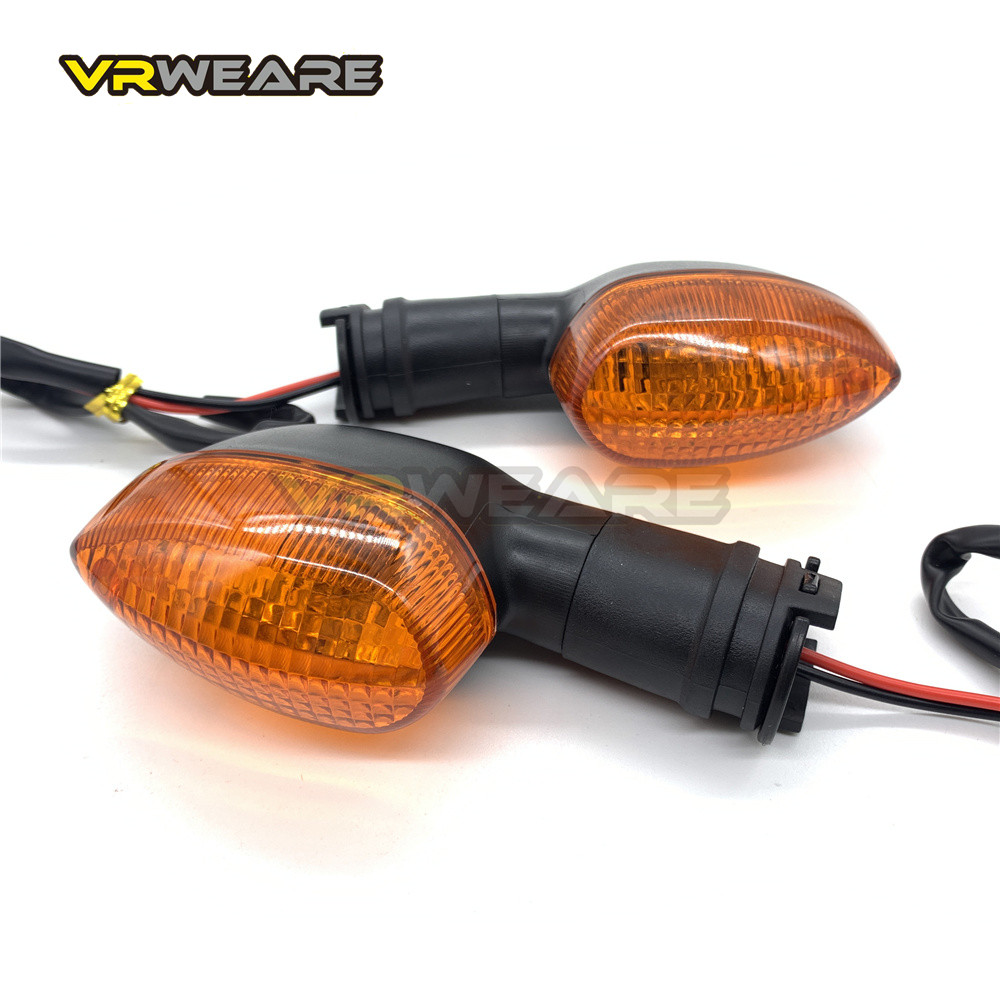 Clignotant de moto pour YAMAHA YZF R1 R6 R125 R25 R3 FZ-6N XJ6, clignotant avant et arrière Blub: Amber