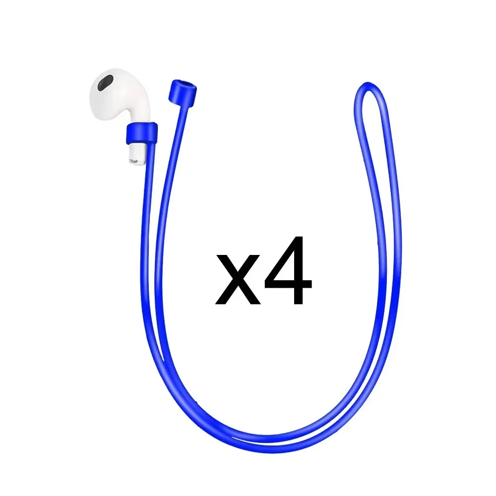 Anti-verloren Silikon Kopfhörer Seil Kabel Für AirPods 1 2 3 Profi Drahtlose Bluetooth Kopfhörer Nacken Gurt Kabel Kopfhörer kabel Halfter: 2XS / dunkel Orange
