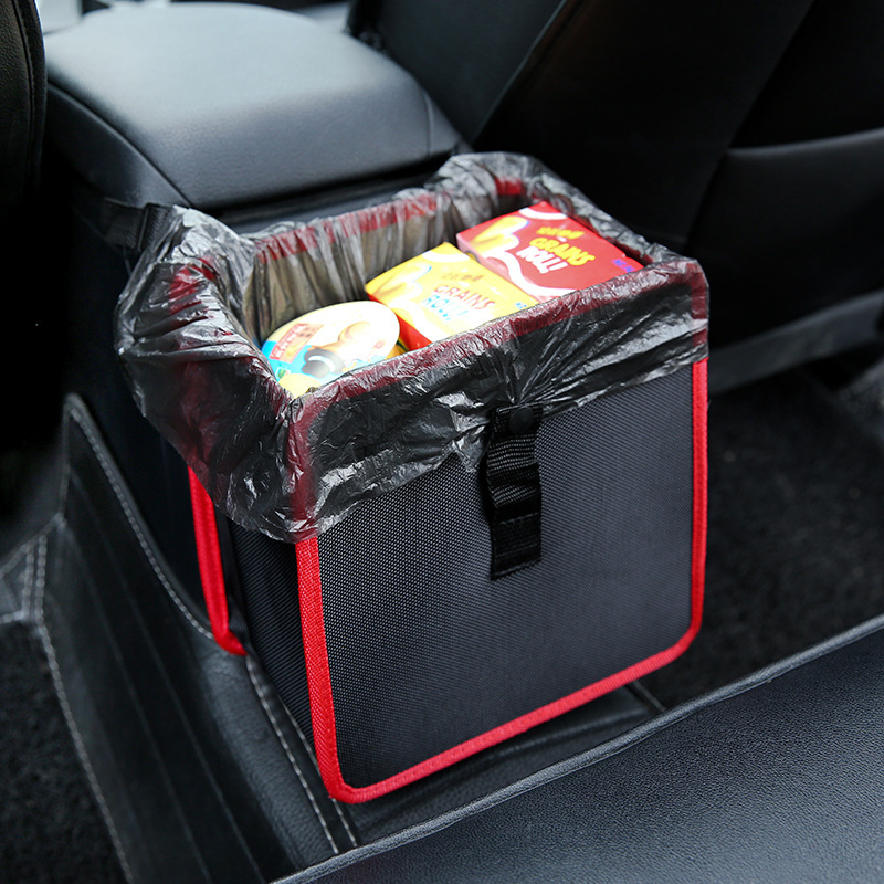 Auto Prullenbak Draagbare Drive Bin Opknoping Prullenbak achterbank opbergtas Waterdichte Vuilnisbak organizer box