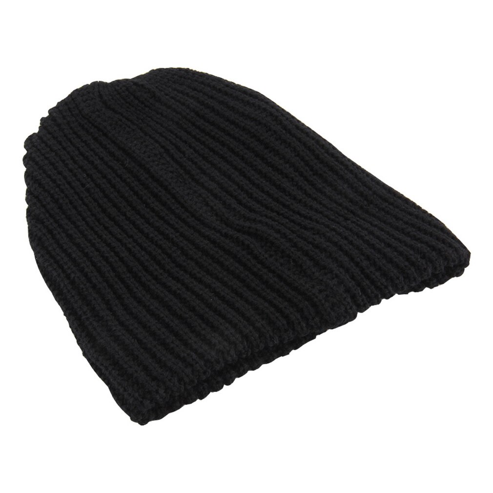 Casual Chic Mannen Losse Beanie Zwarte Hoed Caps Winter Vrouwen Mannen Skullies Warmte Gebreide Mutsen Effen Kleur oversized