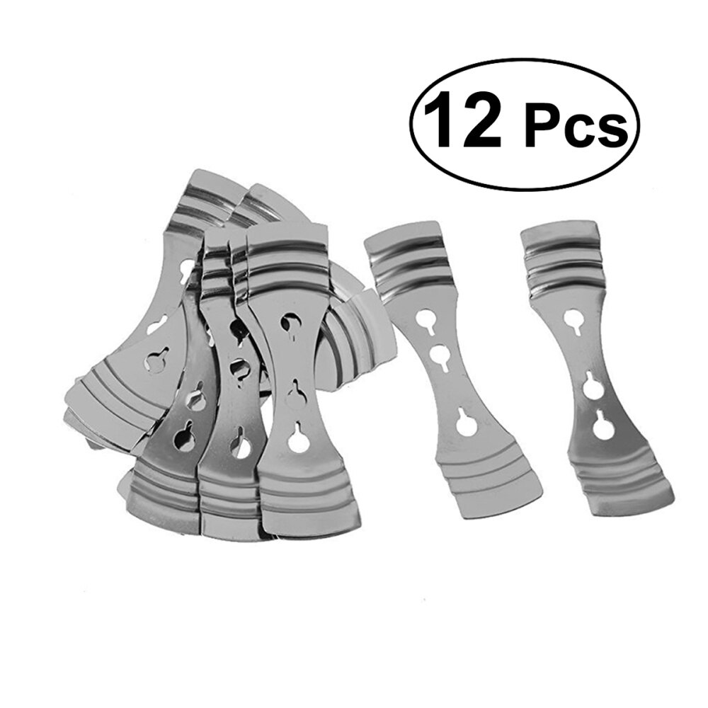 12 Pcs Candle Wick Centering Device Metal Candle Wick Holder for Candle Making