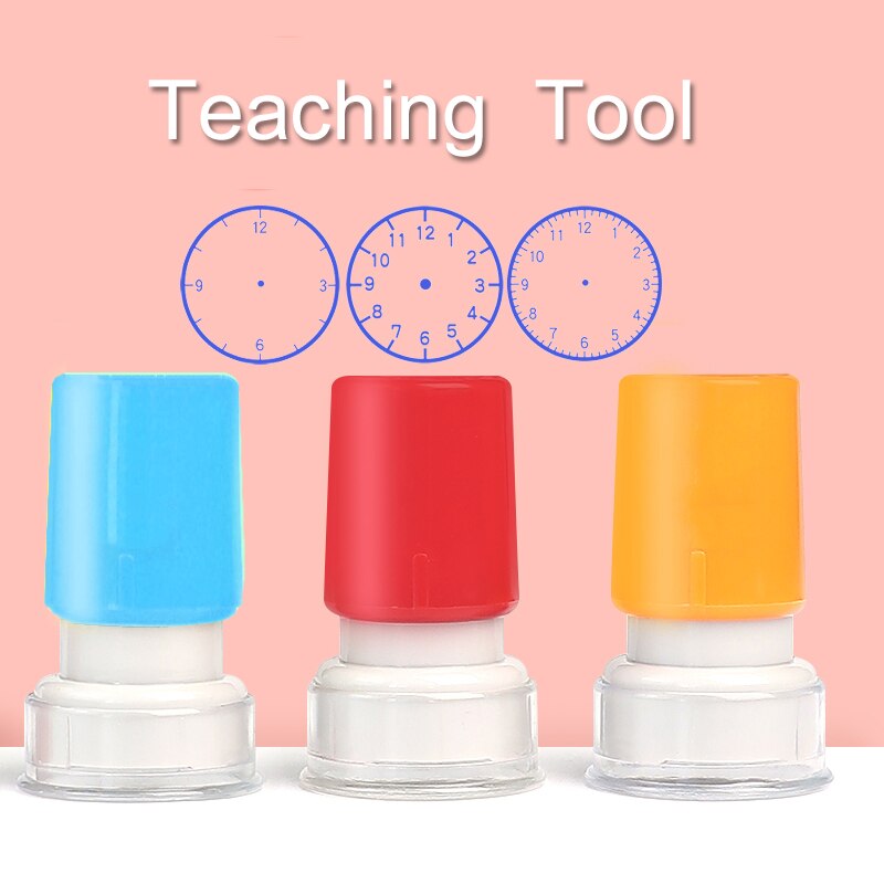 Klok Stempel Leren Tijd Vroeg Onderwijs Leermiddelen Voor Kinderen Leren Op Horloge Meerdere Stijl Seal Voor Basisschool
