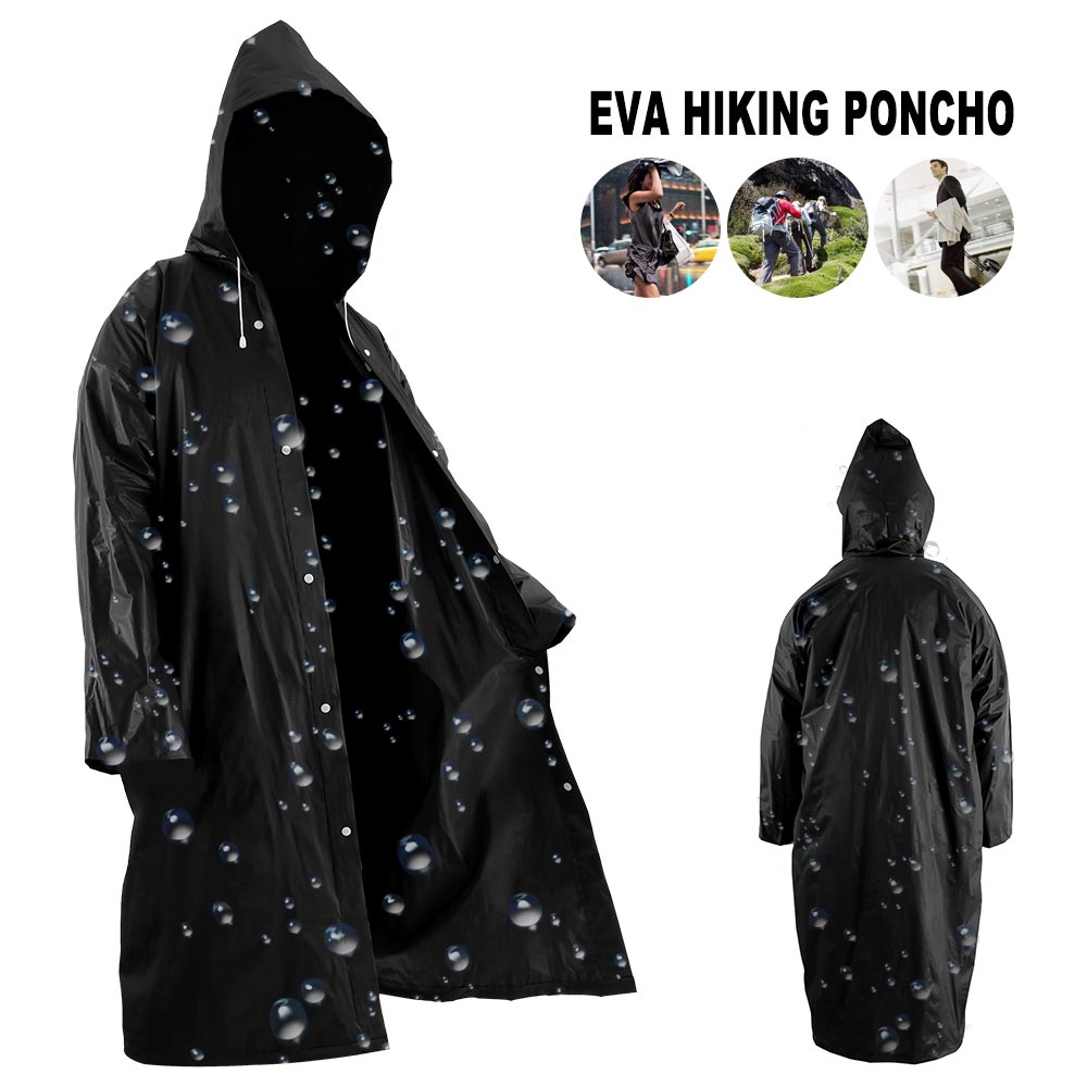 Women Transparent Raincoat Men Black Rain Clothes covers Impermeable Rainwear Poncho Waterproof Hooded Rain Cover