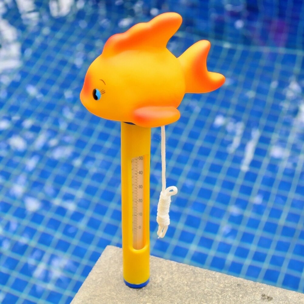 Baby termometer tegneserie fisk dyr swimmingpool spabad vand sensor flydende termometer