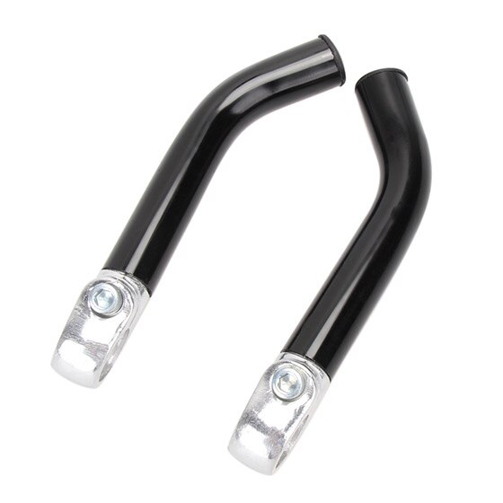 West Fietsen Aluminium Rest Stuur Bike End Bars Fietsen Handle Bar Extender Universele Anti-Slip Mtb Fiets End grips: Black