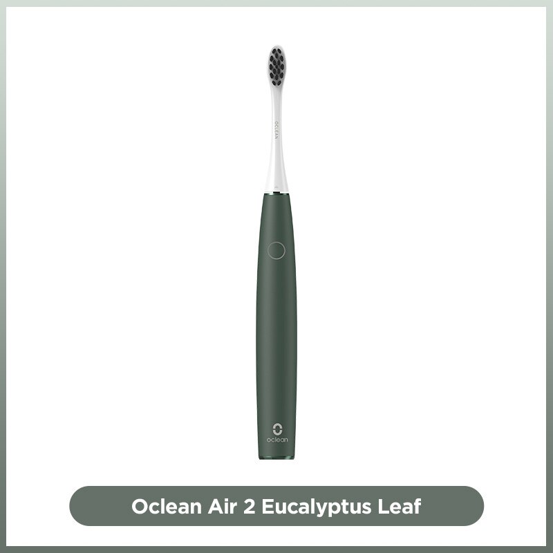 Oclean Air 2 Sonic Electric Toothbrush IPX7 Waterproof Fast Charging 40 days 3 Brushing Modes Quiet Smart Tooth Brush for Adult: Eucalyptus Leaf