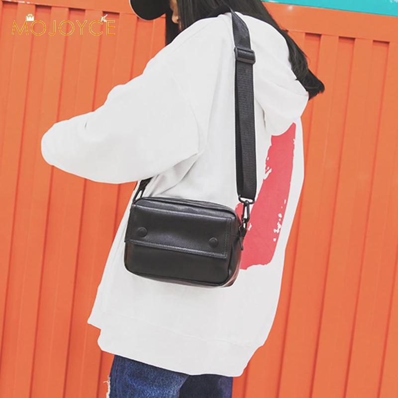 Effen schoudertas dames crossbody tas pu leer effen kleur brede schouder handtas