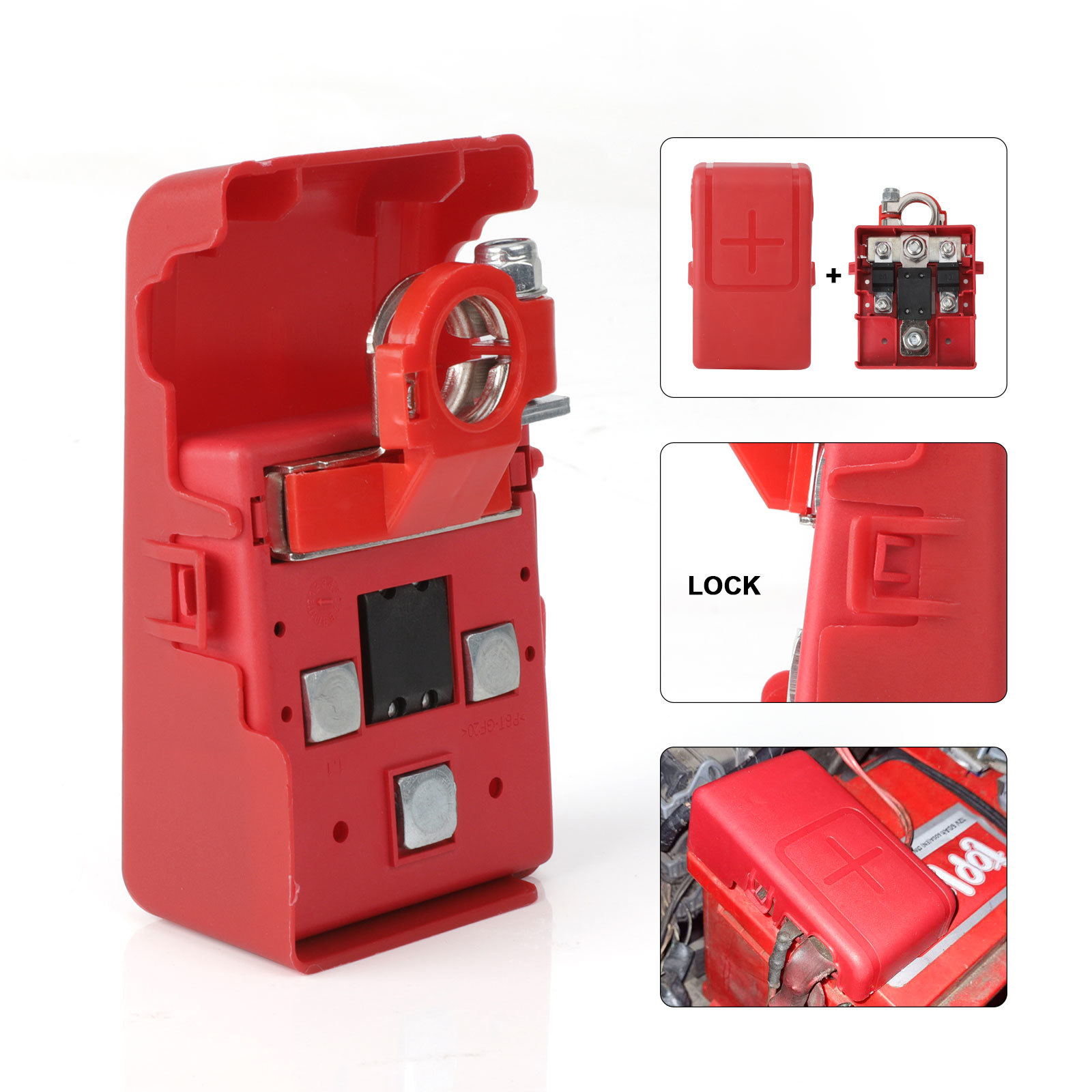 32V 400A Car Quick Release Fused Battery Distribution Terminal Clamp Connectors