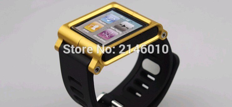 Bracelet de montre multi-touch Kit Bracelet de poignet pour iPod Nano 6 6th 6g boîtier en aluminium en métal