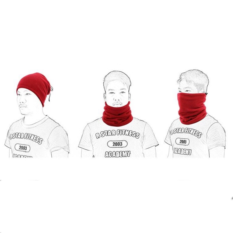 Unisex hue hue ski snood tørklæde kvinder mænd termisk fleece tørklæde halsvarmer ansigtsmaske vinter forår varmere cykel hovedbeklædning