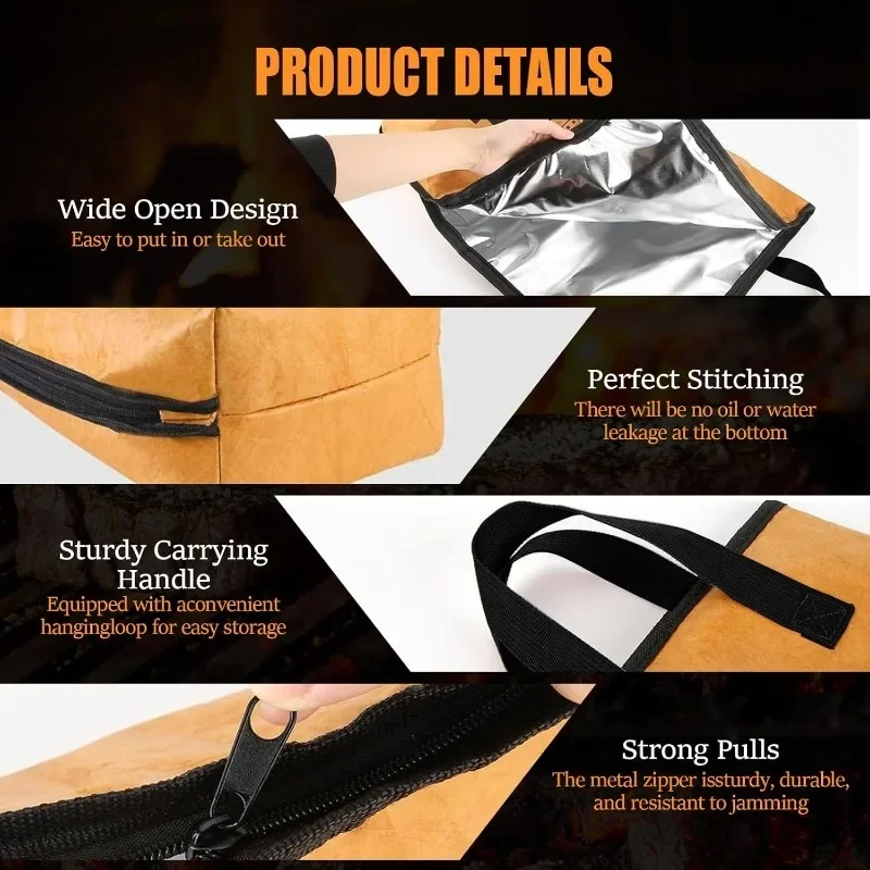 Koc robić grillowania robić odpoczynku mięsa wielokrotnego użytku palacz grillowanie mięsa izolowana torba robić odpoczynku na duże piersi/indyki prezenty dla mężczyzn/otca