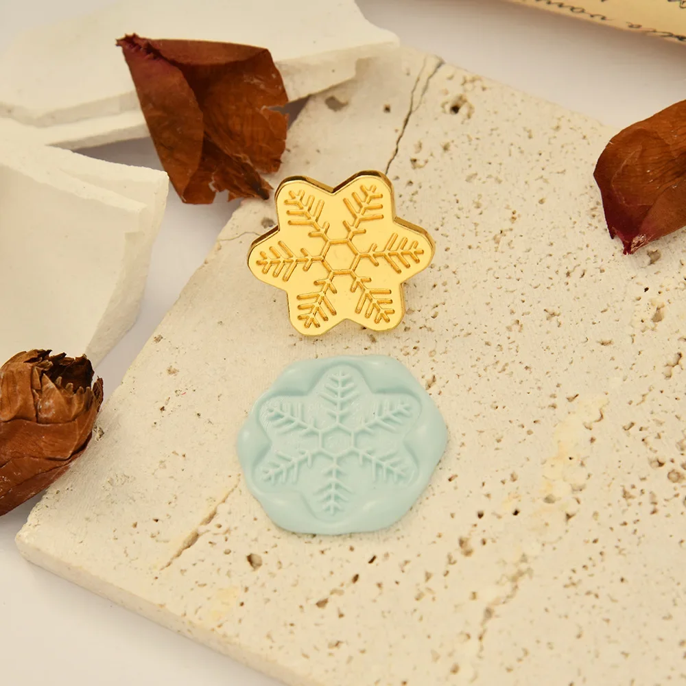 Wax Seal Stamp for Scrapbooking Photo Flower Paw Seal Wax Stamp Head Album Seal Stamp DIY Craft for Card Making ZT0102: Dark Khaki