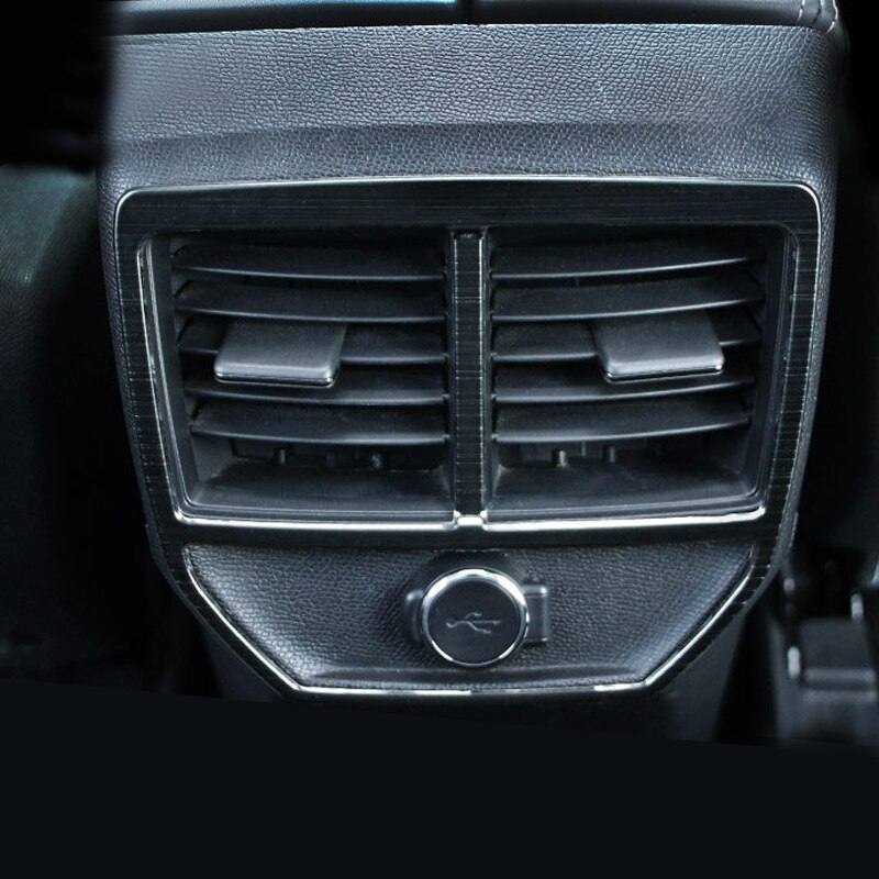 Pour Peugeot 3008 3008 GT Intérieur En Acier inoxydable Arrière Climatisation Évent Sortie Garniture 1 pièces de Voiture