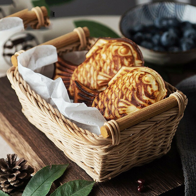 Taiyaki Fish Cake Maker Cast Waffle Pan Mold Tray Home Cooking Bakeware Tools Taiyaki Pan