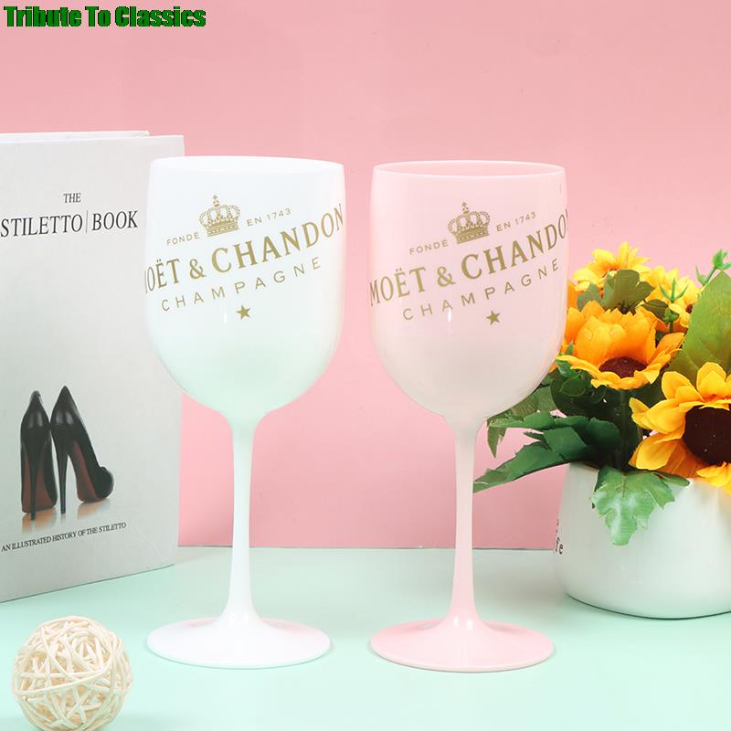 1PC 480ml Wine Plastic Cup Party White Champagne Coupes Cocktail Glass Champagne Flutes 8CM