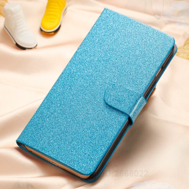 Bling Bling Shiny Rhinestone PU Leather Wallet Case For Samsung Galaxy A22 4G Flip Cover For Samsung A22 SM-A225F/M/N: SF Blue