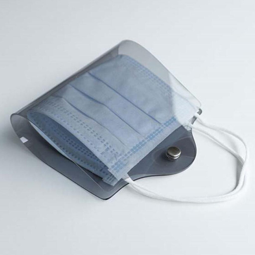 Bespaart Maskers Doos Maskers Opbergdoos Draagbare Doos Student Masker Tijdelijke Opbergdoos Map Besparen Masker Case Organizer: Grijs