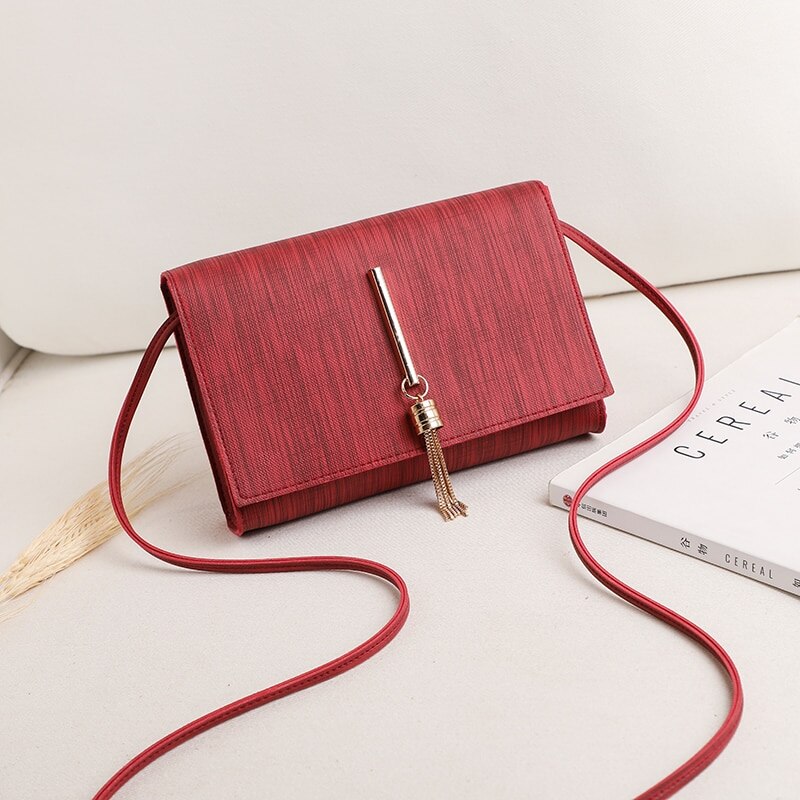 Trend damer enfärgad liten fyrkantig väska koreansk personlighet metall måne och stjärna dekorerade cross-body handväskor: 1