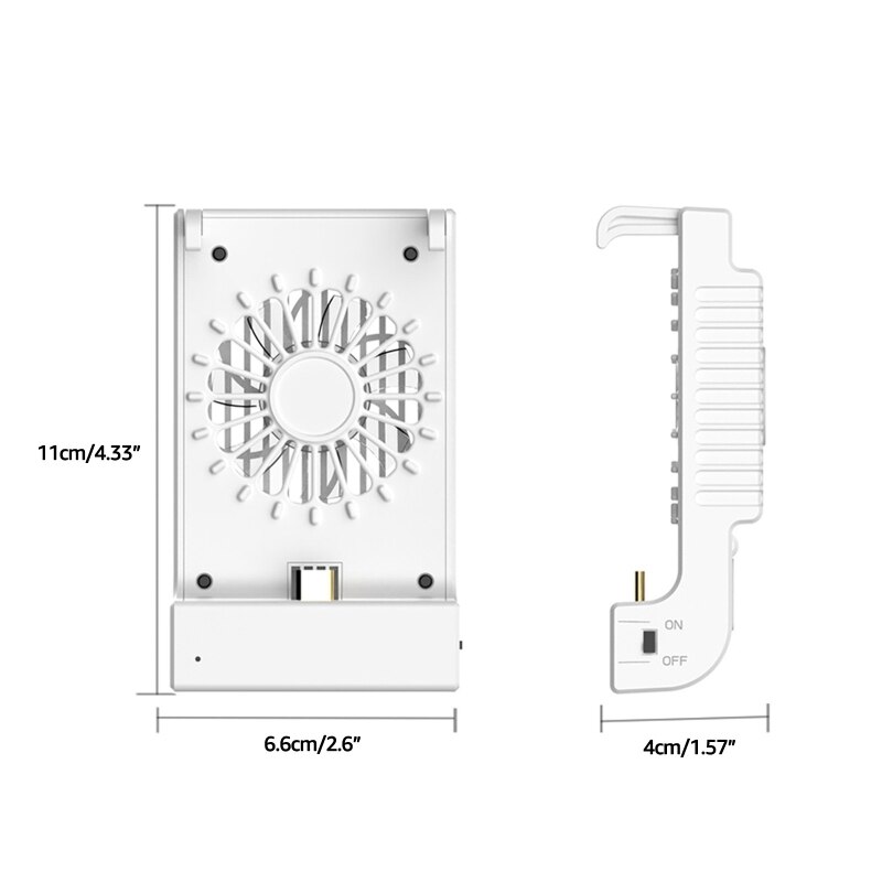 H052 Charging Holder Stand Built-in Cooler Fan Cooling Bracket for Switch/OLED/Lite