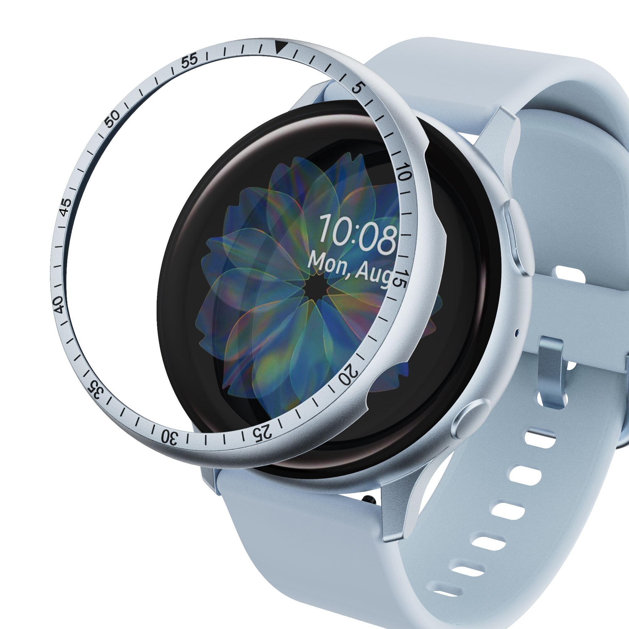 Cadre de la montre Samsung Galaxy active 2, en alliage d'aluminium, 40MM 44MM, bague métallique anti-rayures, accessoire de montre intelligente