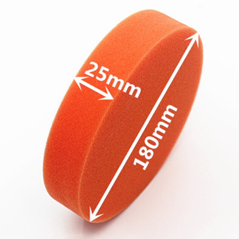 10 piezas 180Mm 7 pulgadas esponja plana pulido bruto almohadilla pulidora para pulir el coche limpieza encerado pintura automática cuidado de mantenimiento