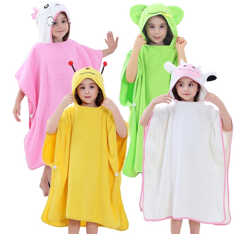 Hætteklædte badekåbe håndklæde til børn i 0-6 år baby børn pyjamas drenge piger badekåber toalha de banho badekåbe