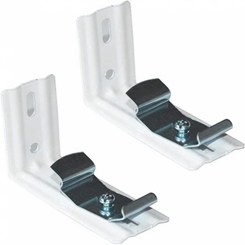 Installation Code 2 stücke 3 Zoll Metall Rollladen Ziehen Schnur Vorhang Kette L Förmigen Halterung für Vertikale Jalousien Fenster hardware
