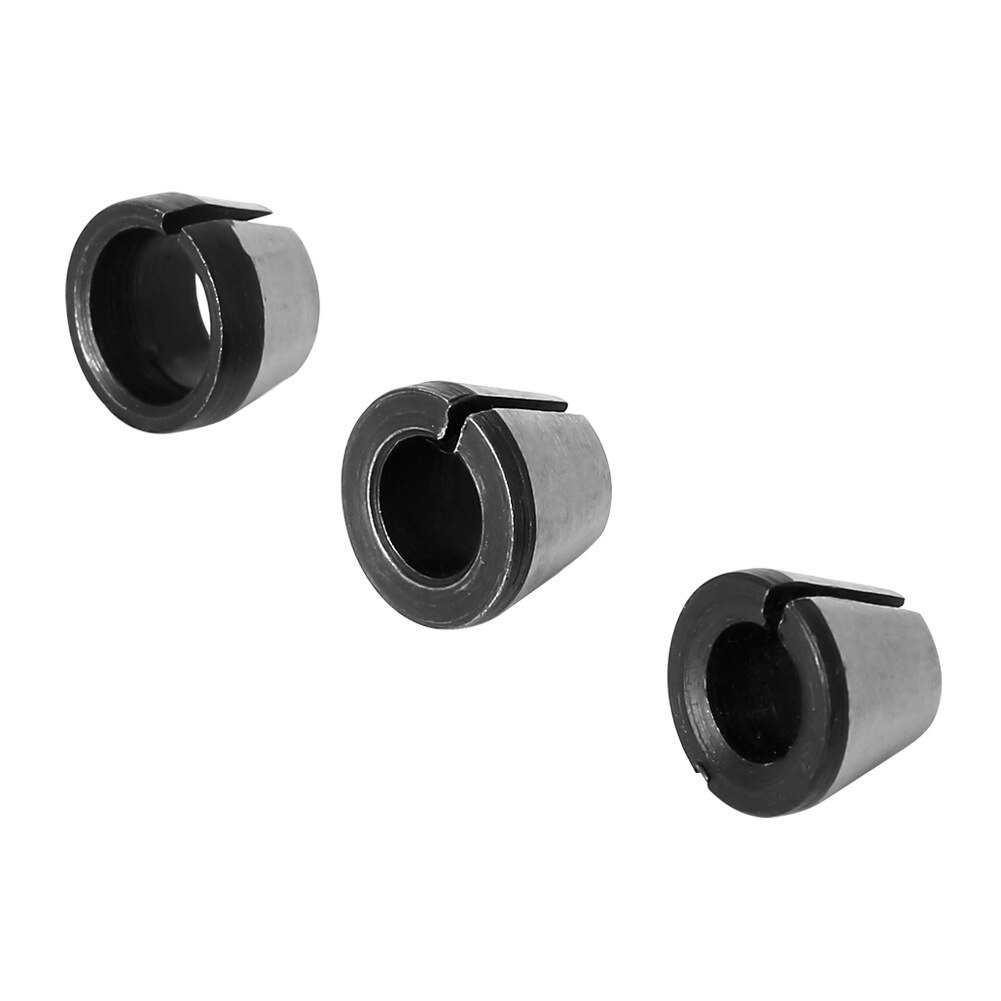 2 st/set 6mm or 6.35mm or 8mm hylsa chuck med mutter gravering trimmaskin elektrisk fräs fräs fräs träbearbetningsverktyg