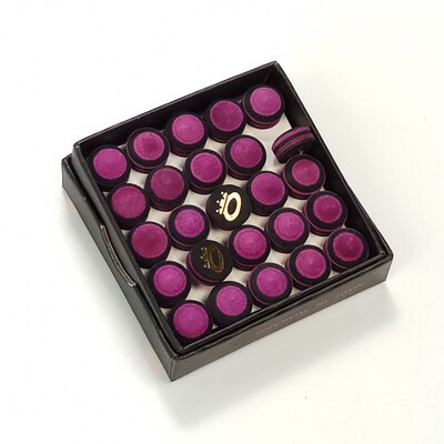 Jassinry 25 stks Lijm Snooker Cue Tips 10mm/11mm radiaal biljartkeu tips Biljart Accessoires 2 kleuren optioneel: 10mm red with black