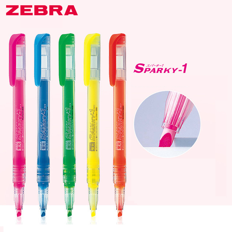 Surligneur zèbre japonais WKP1, stylo marqueur de couleur Transparent, papeterie pour étudiant 1 pièce