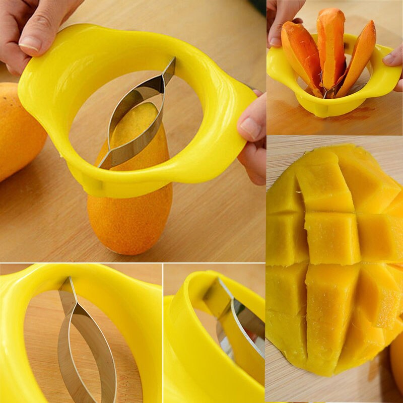 Mango Splitters Appel Peer Perzik Gesneden Fruit Tool Slicer Removel Roestvrijstalen Keuken Gadget Inteligentes Frutero