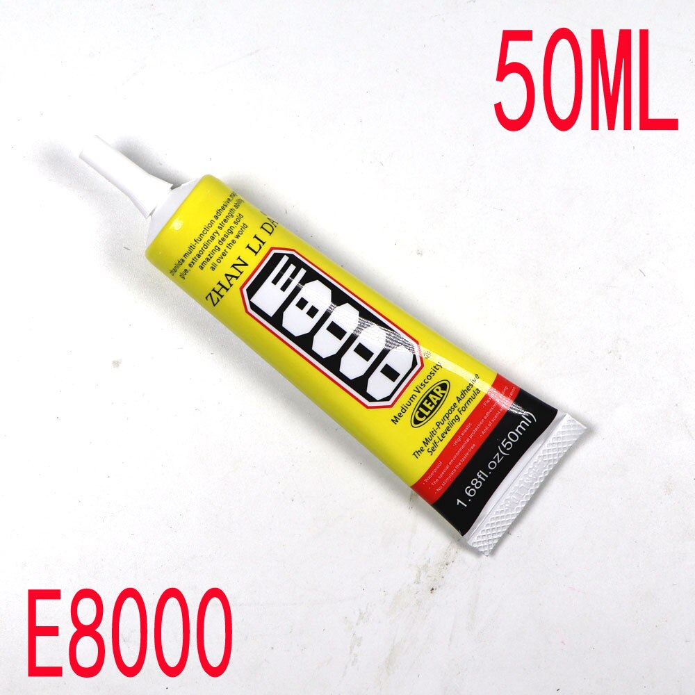 50ML B7000 T8000 T7000 E8000 Multifunctional epoxy resin glue mobile phone screen DIY repair sealant water sticker special: E8000