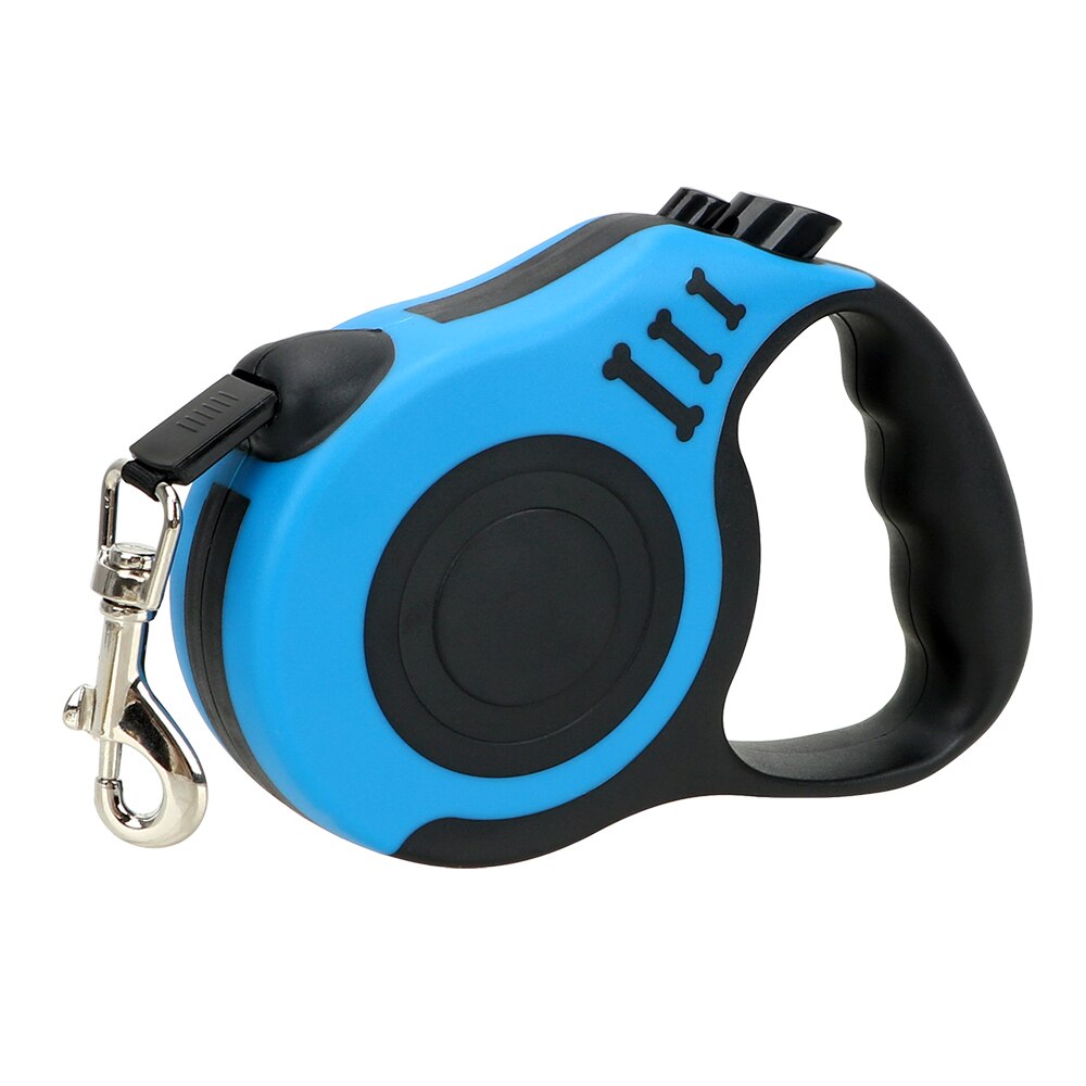 3 meter /5 meter Retractable Dog Leash Puppy Cat Traction Rope Belt Automatic Flexible Dog Lead Dogs Walking Running Leads: Blue / 3 meter