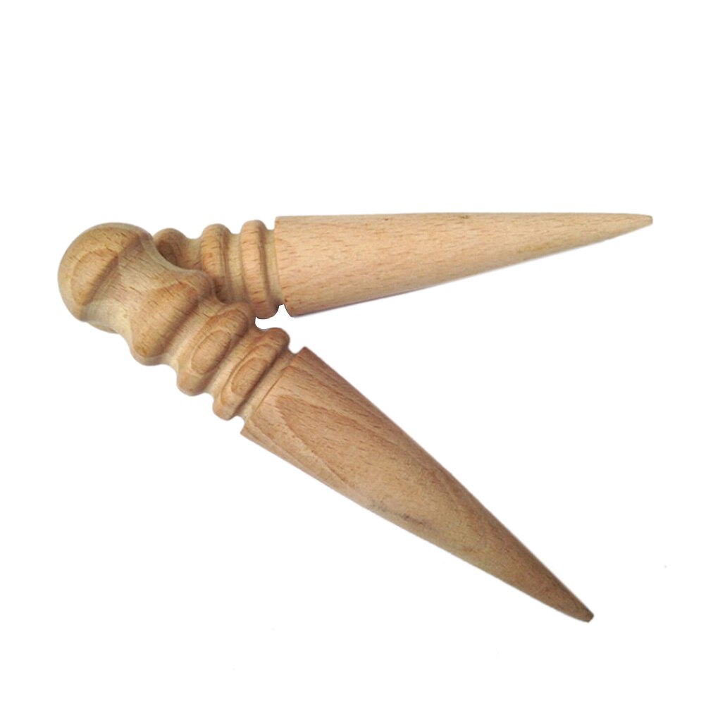 Varilla de bruñido hecha a mano, cortador de bordes artesanales de cuero, herramienta para peletería de madera redonda: 6