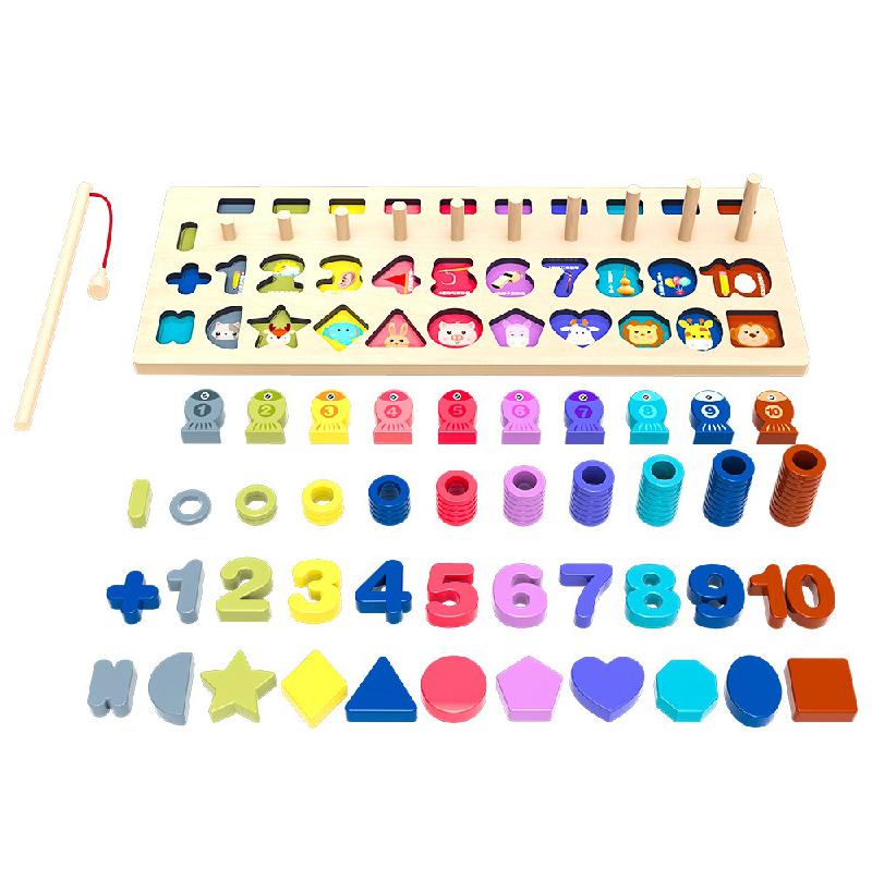 Kind Mathematik Früh Lernen Spielzeug Puzzle Bord Zählen Anzahl Alphabet Kognition Spielen Spiele Montessori Pädagogisches Holz Spielzeug Für Kind