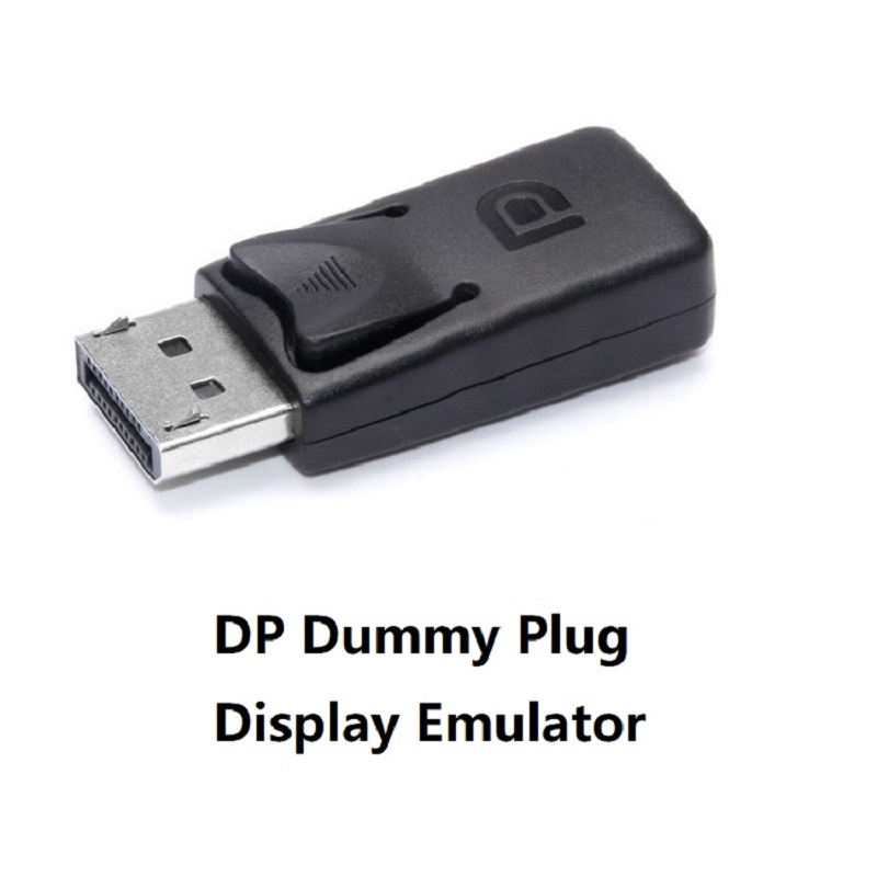 4K HDMI Dummy Plug DP VGA DVI Mini DP Display Emulator Virtual Monitor Headless Display Adapter EDID Emulator EDID Headless: Brown