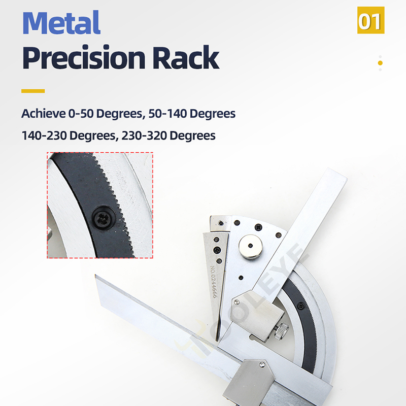 320° Universal Angle Ruler Bevel Protractor Angle Measuring Instrument Carbon Steel Angle Ruler Woodworking Find Angle Tools