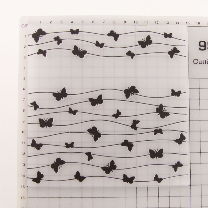 Plastic Template Craft Card Christmas for Making Paper Cards Photo Album Wedding Decoration Scrapbooking EM180 Butterfly