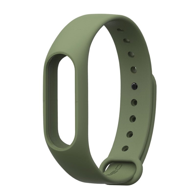 Mi Band 2 Correa para Xiaomi Mi Band 2 pulsera Pulseira Correa de muñeca para Miband 2 pulseras de silicona accesorios Correa: army green