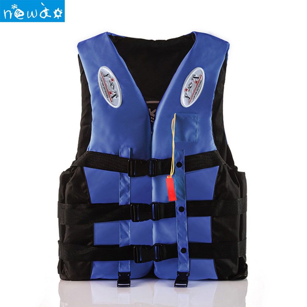 Adult Buoyant Life Vest Polyester Water Sports Kids Jacket Light Strip Swimming Boating Ski Drifting Jacket Vest